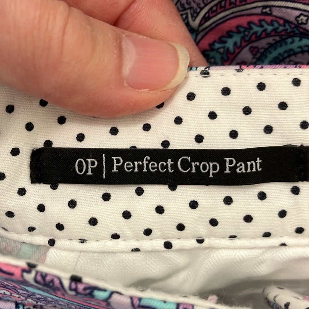 Talbots Petite Perfect Crop in Purple Paisley PRICE DROP!! - Picture 3 of 7